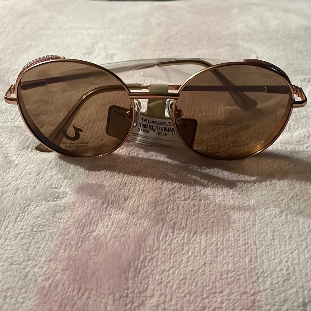 Stylish Brown Oval Sunglasses